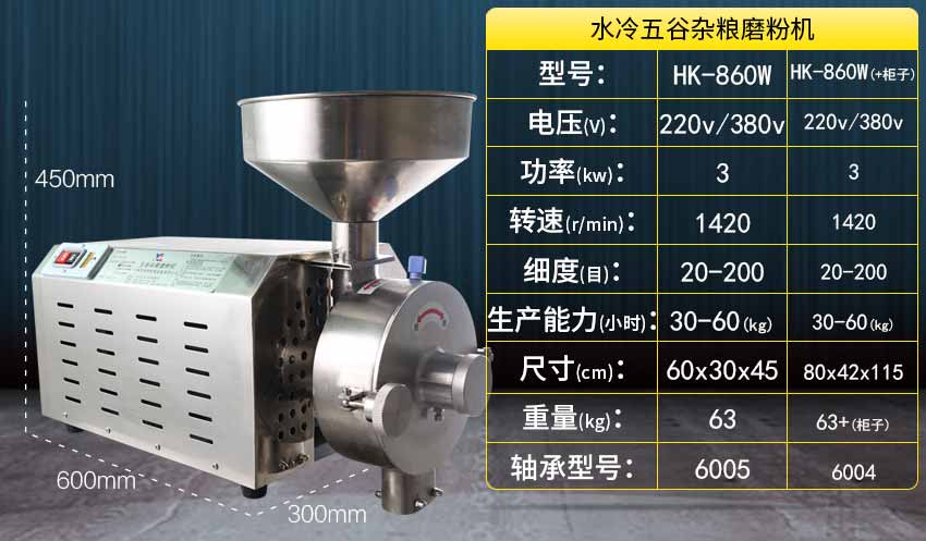 水冷五谷雜糧磨粉機